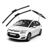 Kit 3 Palhetas Parabrisa Diant+tras Citroen C4 Picasso