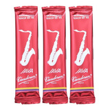 Kit 3 Palhetas Vandoren Java Red Vermelha - Sax Tenor Nº 3,5