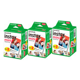 Kit 3 Papel Filme Para Instax Mini 7, 8, 9, 11 60 Fotos