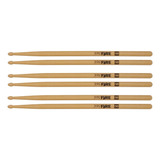 Kit 3 Pares Baqueta Pro Fire Spanking 5b Ponta De Madeira