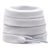 Kit 3 Pares Cadarço Largo Bboy Fat Lace Grosso Branco Tenis