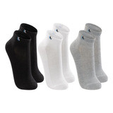 Kit 3 Pares De Meias Lupo Sport Cano Curto Algodão 33 A 44