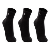 Kit 3 Pares De Meias Sport Basquete Cano Medio Lupo Algodão