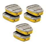 Kit 3 Pares Filtro Cartucho Químico 6003 Respirador 3m Vo/ga