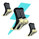 Kit 3 Pares Meia Antiderrapante Futebol Esportiva Meiao Pro
