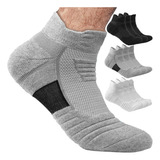 Kit 3 Pares Meia De Algodão Respirável Sport E Caminhada