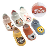 Kit 3 Pares Meia Infantil Antiderrapante Br Menina Menino