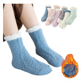 Kit 3 Pares Meia Infantil Térmica Peluciada Felpuda Soft 