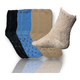 Kit 3 Pares Meia Masculino Felpudo Antiderrapante Inverno