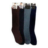 Kit 3 Pares Meia Soft Masculina Felpuda Longa Inverno Frio