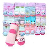 Kit 3 Pares Meias 3d Bebê Bichinho Infantil Inverno Menina