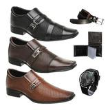 Kit 3 Pares Sapato Masculino *promoção*