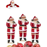 Kit 3 Pça Bonecos Papai Noel