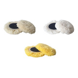 Kit 3 Pcs Boina Lã Polimento 3 Polegadas Com Velcro