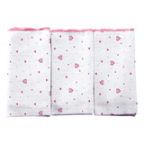 Kit 3 Pçs De Pano De Boca Estampas Variadas Menina