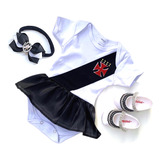 Kit 3 Peças Body Bebê Do Vasco Com Nome + Sapatilha E Tiara