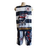 Kit 3 Peças Camisa +regata +bermuda Pavilhão Nove