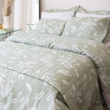 Kit 3 Peças Capa Duvet Para Edredom Casal Queen Com Fronhas