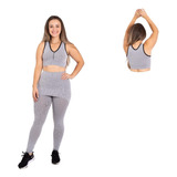 Kit 3 Peças Conjunto Calça Top E Bermuda Para Treino Cardio