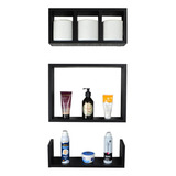 Kit 3 Peças Nicho Prateleira Para Banheiro Lavabo 40 X 12cm