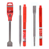 Kit 3 Peças Ponteira E Talhadeiras Para Martelete Sds Plus