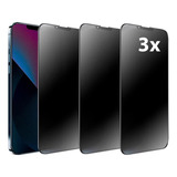 Kit 3 Película Privacidade Cerâmica Fosca Para iPhone Resist