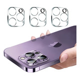 Kit 3 Películas Lente Câmera Traseira Para iPhone 15 Pro Max