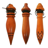 Kit 3 Pêndulos Em Madeira Com Chumbo Para Radiestesia