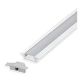Kit 3 Perfil Alumínio Embutir Slim P/ Fita Led 24x7mm 2 Mts