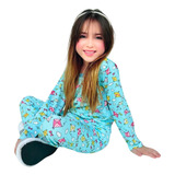 Kit 3 Pijama Comprido Longo Infantil Menina 1 A 12 Atacado