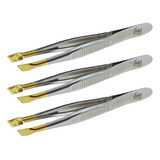 Kit 3 Pinças Ouro Edel - Design E Desempenho Impecáveis
