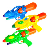 Kit 3 Pistola Arminha Water Gun Lança Água Brinquedo 26cm
