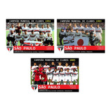 Kit 3 Placas Decorativas São Paulo Fc Títulos Mundiais Mdf