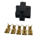 Kit 3 Porta Rele 5 Vias C/ Terminais Para Relê 4 Ou 5 Pinos