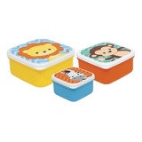Kit 3 Pote De Papinha P/ Congelar Armazenar Comida Bebe Buba