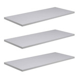 Kit 3 Prateleiras 25mm 60x30 Mdf Branco 60x30cm Várias Cores