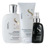 Kit 3 Produtos Alfaparf Semi Di Lino Diamond E Sublime