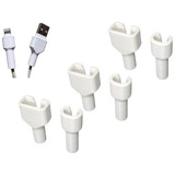 Kit 3 Protetor Cabo Lightining Para iPhone 6 7 8 X Xr Xs 11 