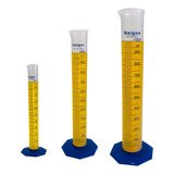 Kit 3 Provetas Graduada Pp 100, 500 E 1000 Ml Uma De Cada.