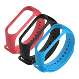 Kit 3 Pulseira M3/m4 De Reposição Smartband De Silicone