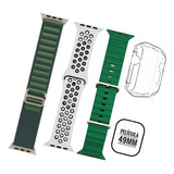 Kit 3 Pulseiras Nike Pelicula+case Smartwatch