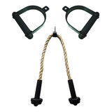 Kit 3 Puxadores 1 Par Estribo 1 Corda Triceps