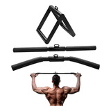 Kit 3 Puxadores Musculação Crossover Reto Curvo Triângulo