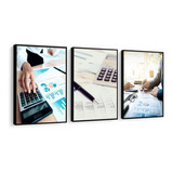 Kit 3 Quadros Contabilidade Escritório Ciências Contábeis