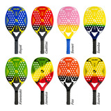 Kit 3 Raquete Beach Tennis Sulina Com 3 Bolas Oficiais Capa
