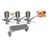 Kit 3 Recheador De Pão De Queijo Gourmet 1 Litro Com Suporte