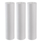 Kit 3 Refil Cartucho Polipropileno Liso 10x2.1/2 20 Micras