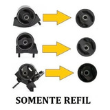 Kit 3 Refil Coxim Calco Cambio Frontal Motor Jac J3