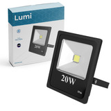Kit 3 Refletor Super Led Holofote Chip 20w Bivolt Prova D'água Cor Da Luz Branco Frio Lumi
