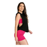 Kit 3 Regata Cavada Feminina Blusa Academia Moda Fitness Top